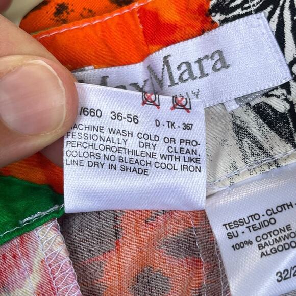 Max Mara Women's Vintage Colorful High Waisted Shorts Size 2 24" Waist - Picture 6 of 6